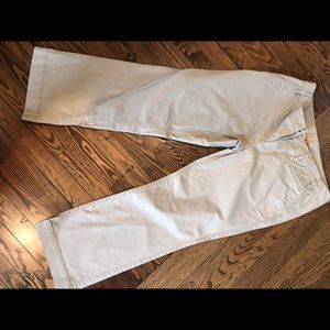 Khaki Tory Burch trousers